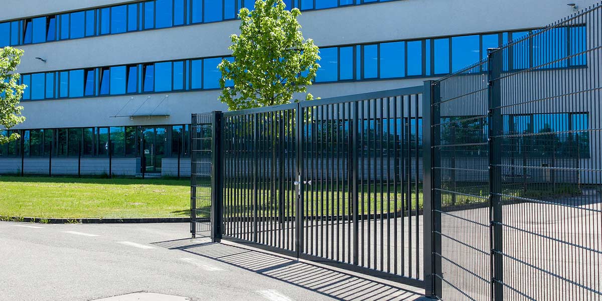 industrial swing gates security